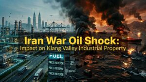 cover image depicting iran war oil chock and impact on klang valley industrial property
