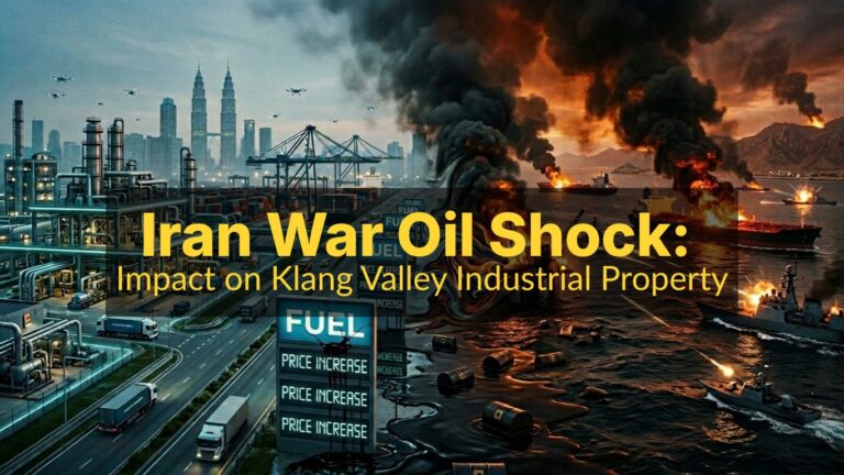 cover image depicting iran war oil chock and impact on klang valley industrial property
